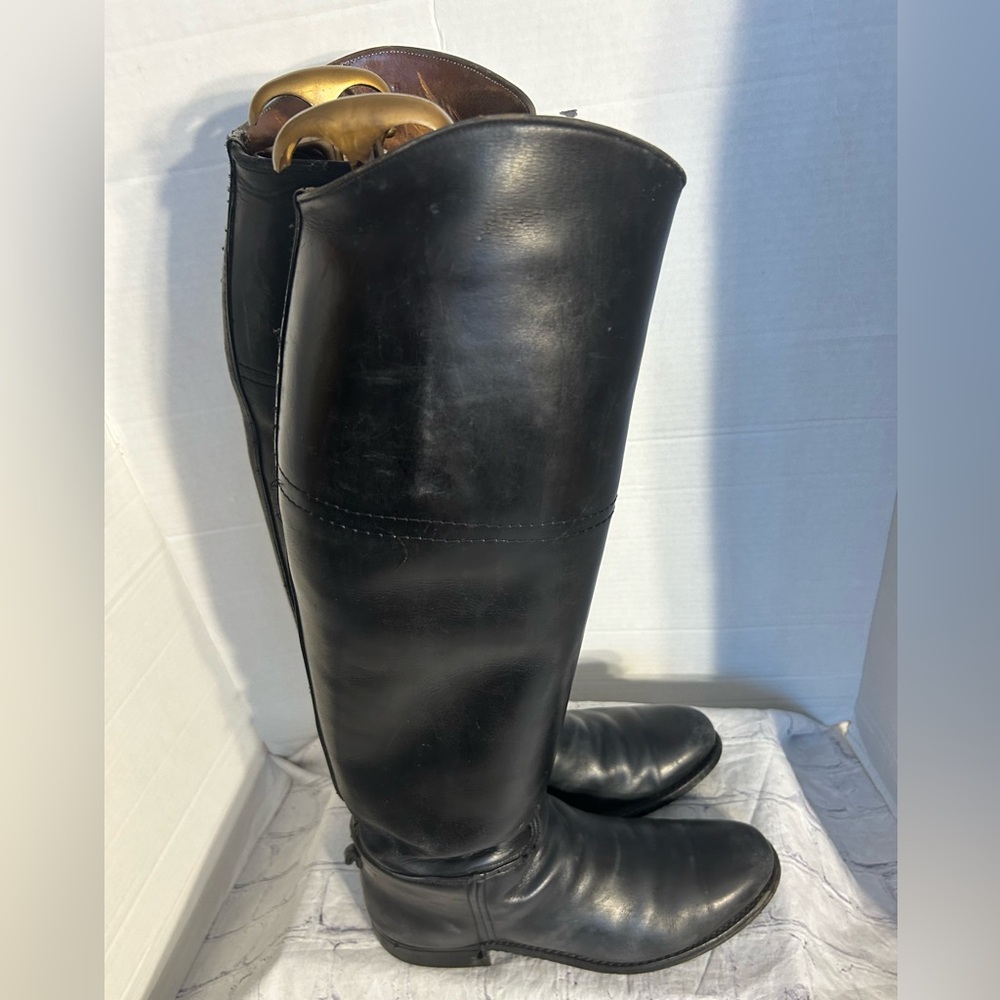 DEHNER’S HANDCRAFTED BLACK LEATHER OMAHA NEBRASKA USA CATHERINE HADDAD BOOTS